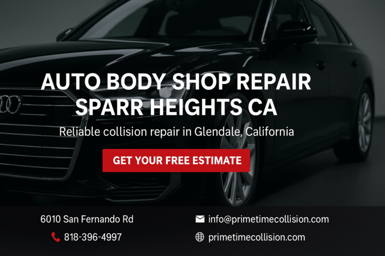 Auto Body Shop Repair Sparr Heights CA | Prime Time Collision Center Glendale CA
