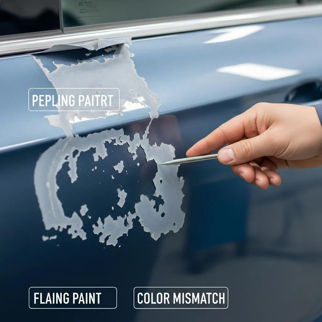 Prime Time Collision technicians performing OEM‑aligned paint repair in a controlled booth, highlighting standards and care